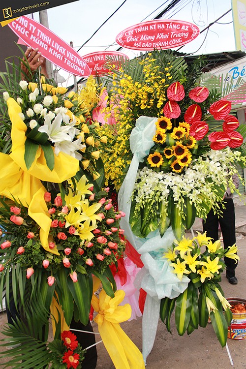 Hoa mừng khai trương